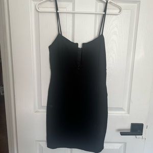 Black mini dress